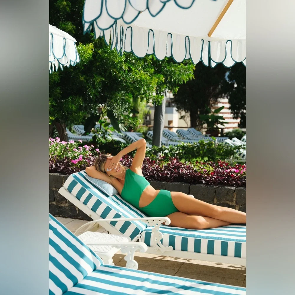 Beach Riot Core Collection Celine One Piece Green, Size Medium , $148